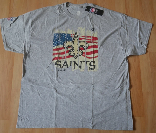 Maglietta Fanwear Nuova/Imballo Originale: New Orleans Saints Nfl! Team Apparel Bandiera Usa S-Xxl