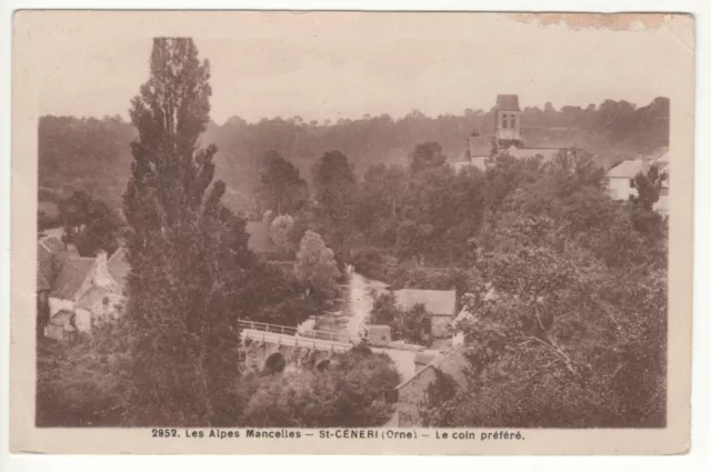 Cpa 61 - Saint Céneri - Les Alpes Mancelles (Orne) - Written