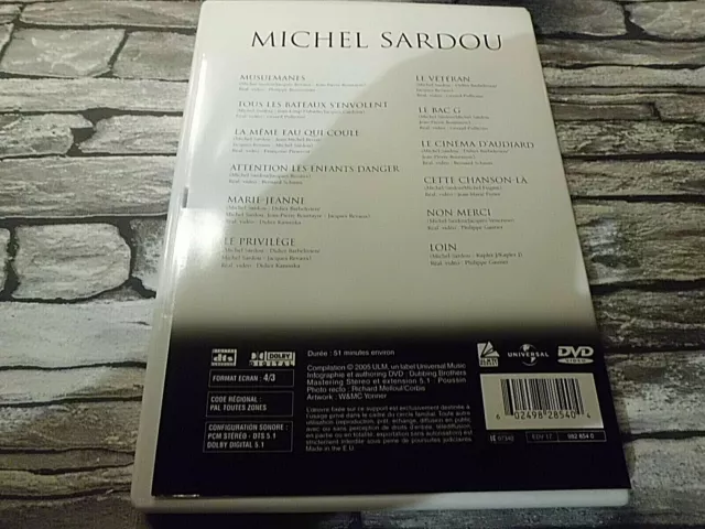 Dvd - Michel Sardou Master Serie  - Musique / Rare Dvd 2