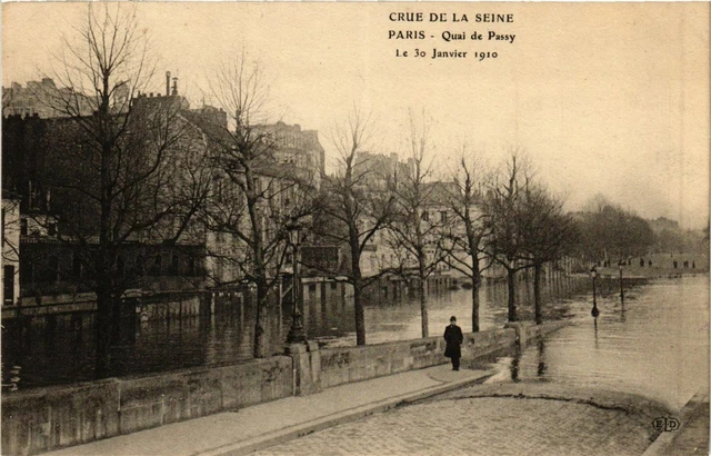 CPA PARIS Crue de la Seine 1910 Quai de Passy (578050)