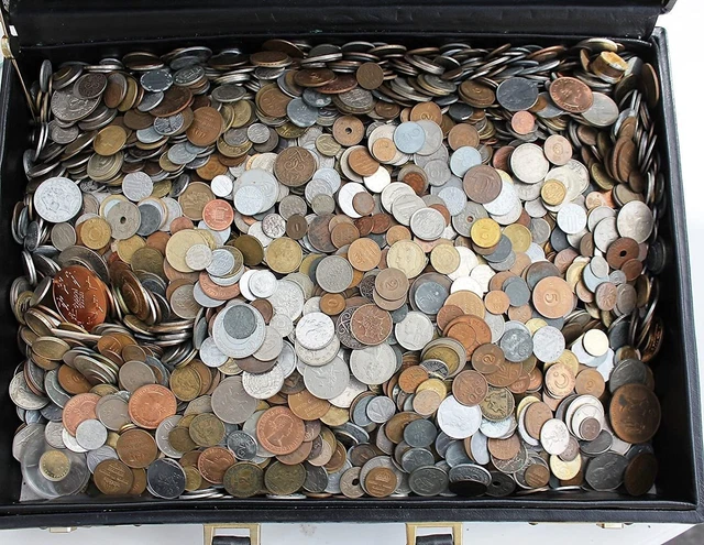 Over 50 DIFFERENT World Coins 1/2 Half Pound Grab Bag