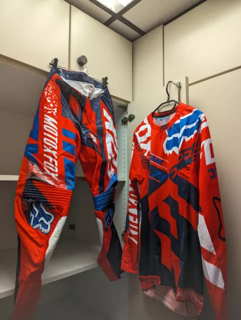 2016 Fox Racing Vintage Combo Set Kombi Jersey Pants Hose Hemd Motocross MTB 