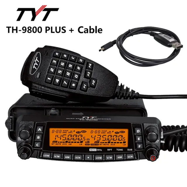 TYT TH-9800Plus Car Radio Base Station 50W Repeater Quad Band Mobile Transceiver