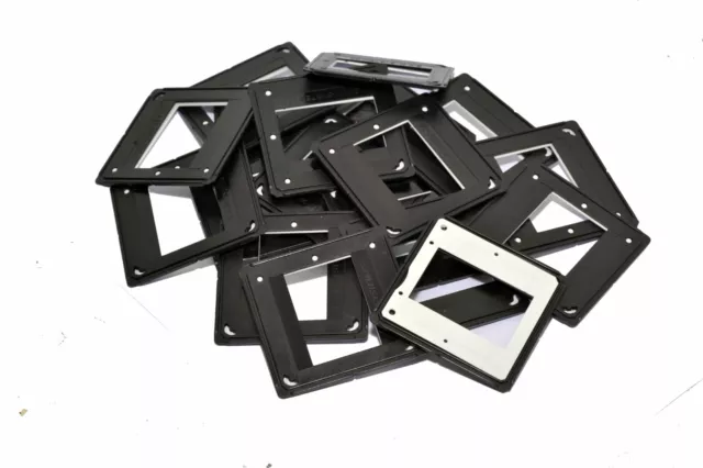 20 x Glassless slide mounts 5x5/24x36 Hinged 35mm CSII mounts