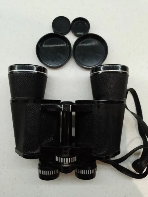 Hanimex 10x50 Binoculars  Coated Optics. With Case Untested. + 2other pairs