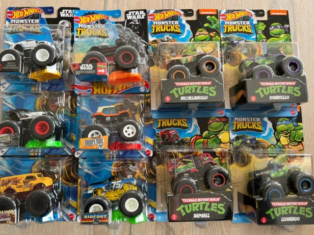 Turtles TMNT Hot Wheels Monster Trucks , Monster Truck Sammlung.