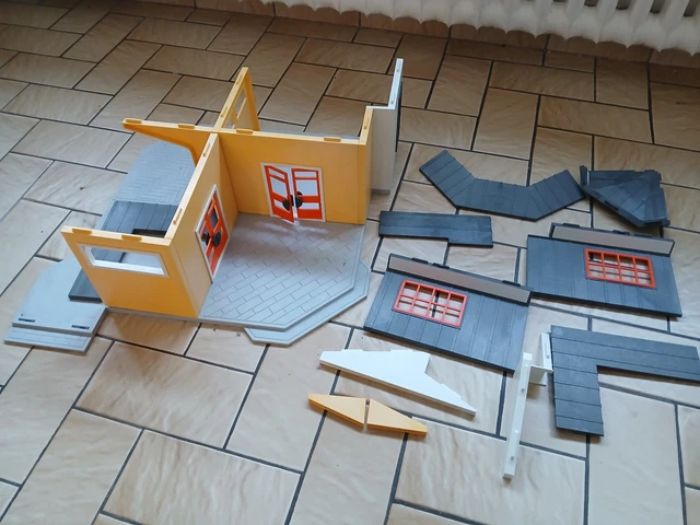 Playmobil Western Vintage - Pièces Interstices De Toit En Plaque Pour Fort Bravo Ref 3773, Set Complet