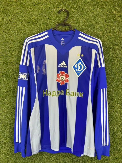 Camiseta De Fútbol Dynamo Kiev #19 2013/2014 Usada En Partidos Adidas Talla Original S