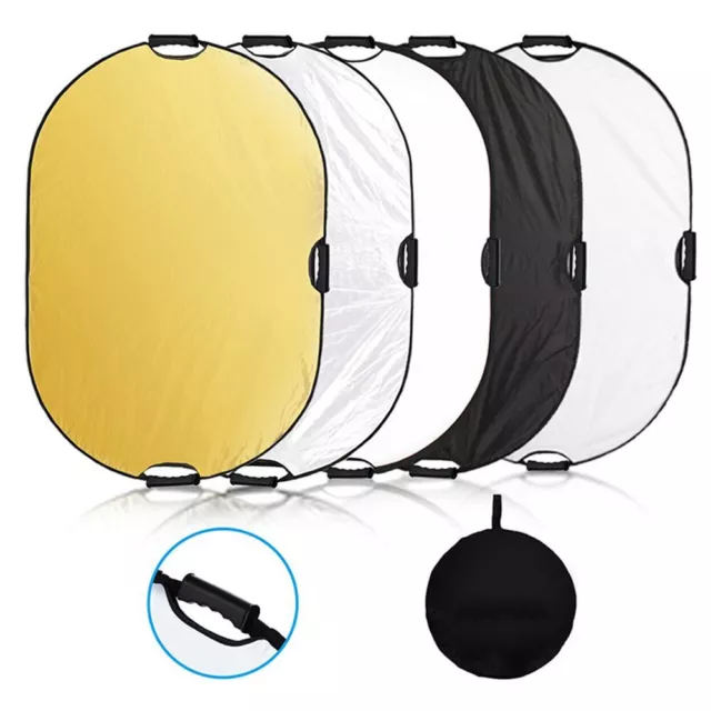 Photo Studio Oval 5 in 1 Reflector Photography Light Diffuser Collapsible