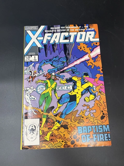 X-Factor #1 1st Appearance X-Factor! Marvel 1986 Cyclops Jean Grey Beast MCU