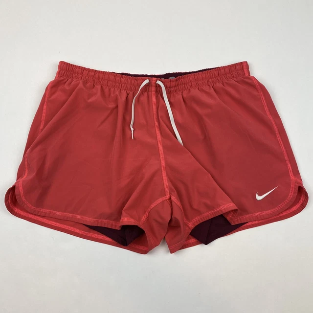 NIKE Dri-Fit Phantom Double Up Coral Training Shorts 439628-645 Women's Size L