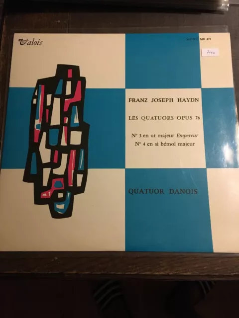 Haydn- Les Quatuors Opus 76 LP Quatuor Danois 7706