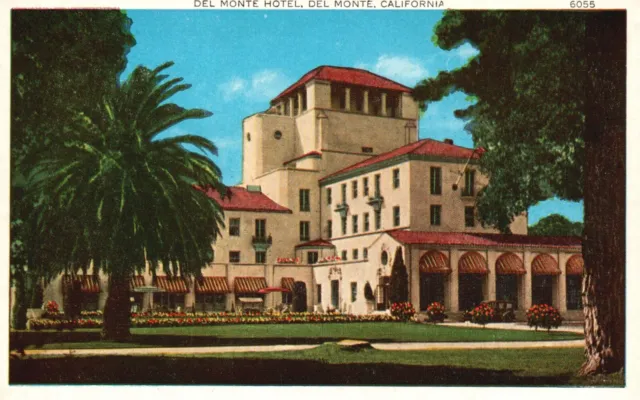 Postcard CA Del Monte California Del Monte Hotel Unused Vintage PC e6220