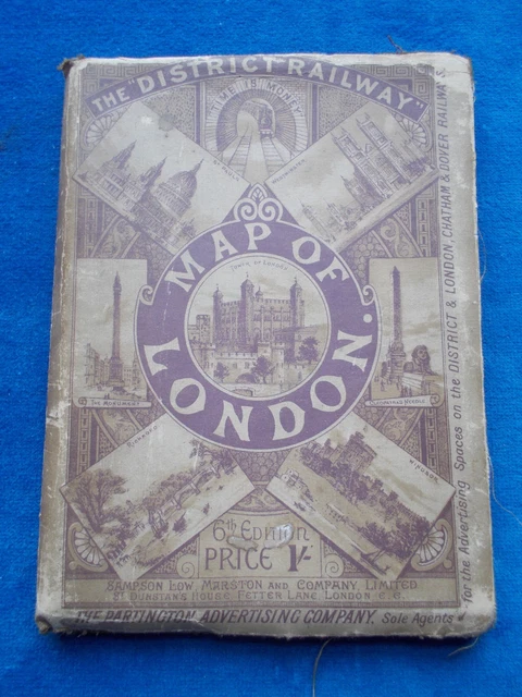 Uk Map 1908 VINTAGE MAPTHE DISTRICT Railway Map of London 1908 £90.00 - PicClick UK