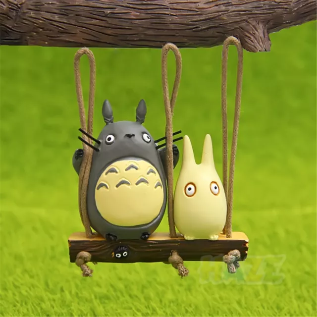 Anime My Neighbor Totoro Swing Resin Figur Modell Spielzeug Decor Neu