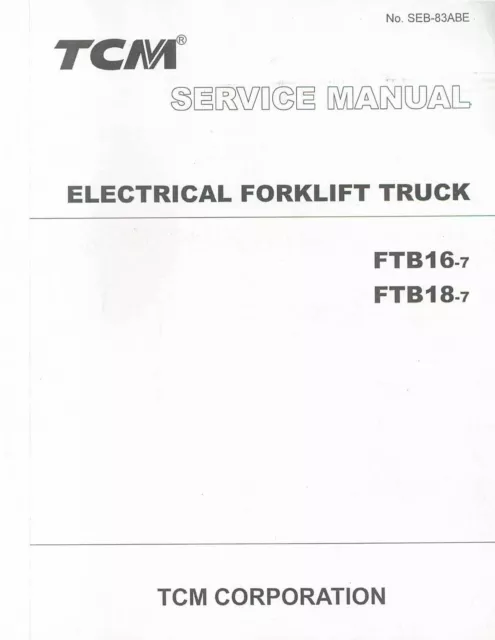 Manual de servicio TCM FTB16-7 - Versión en inglés