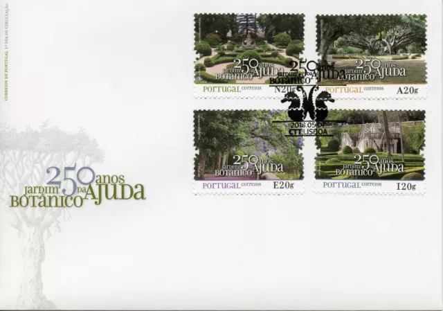 Portugal 2018 FDC Ajuda Botanical Gardens 4v Cover Flowers Plants Trees Stamps