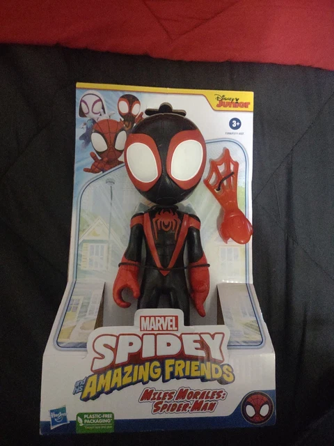 Hasbro Marvel Spidey – Miles Morales Action Figure 10 Cm Con Veicolo Techno-Racer Rotante