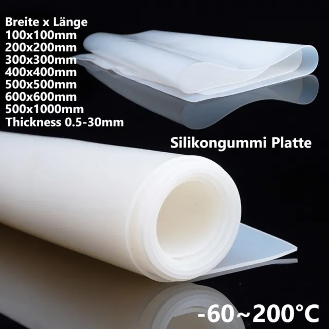 Piastre in gomma silicone morbido trasparente traslucido piastra opaca alta temperatura