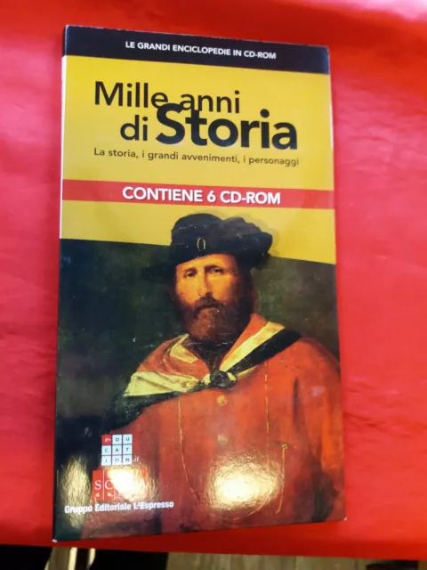 Le grandi enciclopedie in cd rom - MILLE ANNI DI STORIA   6 CD ROM espresso