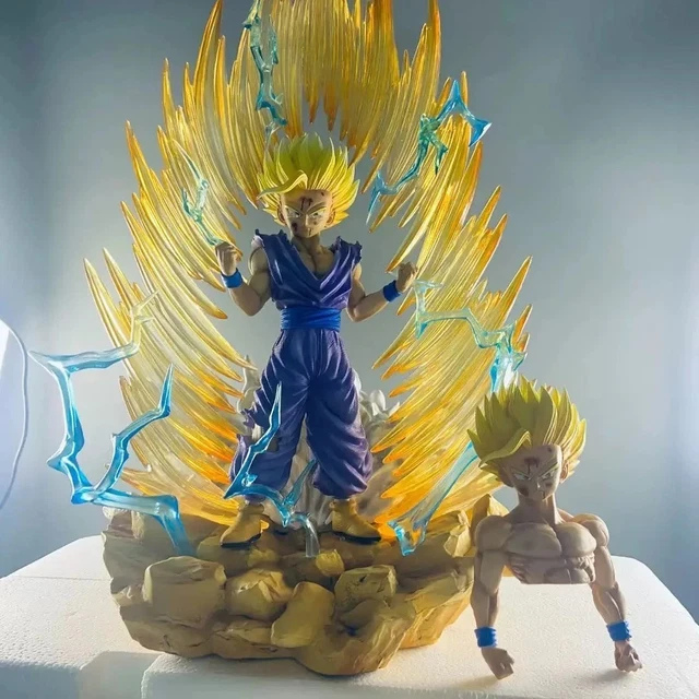 Grande Statue Dragon Ball Vegetto Vs Boo 32 Cm - Combat Super Saiyan, PVC, Collection