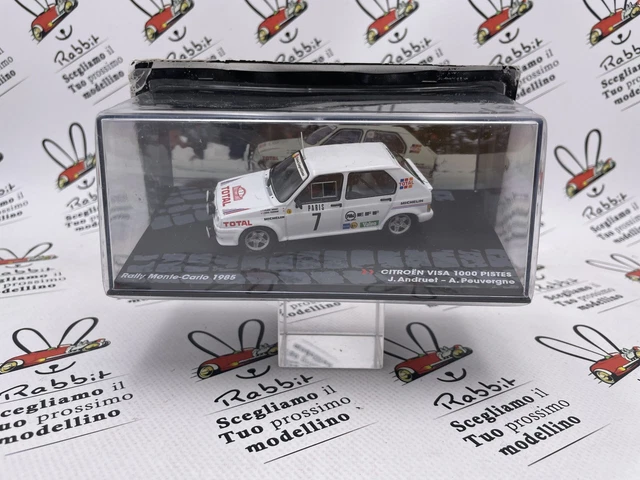 Die Cast " Citroen Visa 1000 Pistes De - 1985 J.Andruet " Passione Rally 1/43