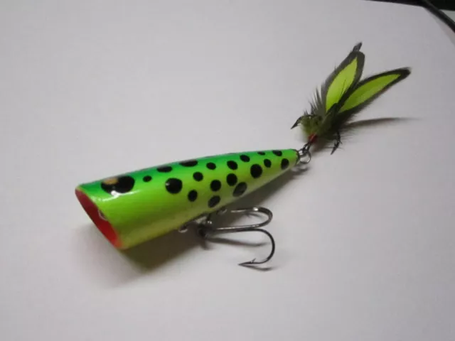 RIVER MAN LURES top water wooden frog Mr.chubby green frog