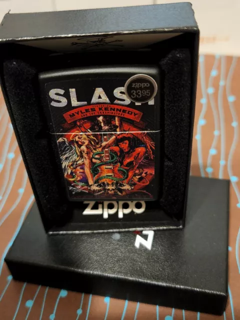 ZIPPO 48187 Slash Apocalyptic Love Black Matte NEW in box Windproof Lighter