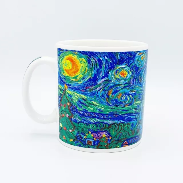 Starbucks Barista Van Gogh Starry Night Christmas Tree 18 oz. Coffee Mug 2000 Starbucks Barista Van Gogh Starry Night Christmas Tree 18 oz. Coffee Mug 2000