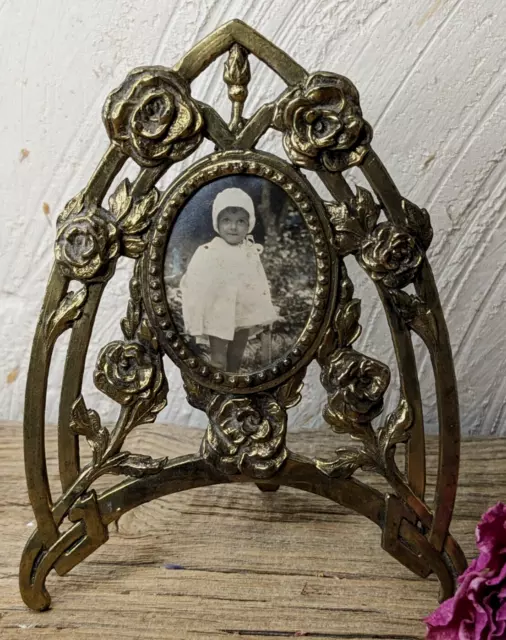 Cute ! Pretty French Antique Miniature Picture Frame Circa 1920