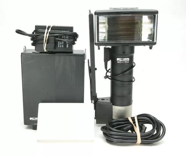Metz 60 CT-1 Complete Flash Kit W/Diffuser & NO Battery. Tested. Still The Best.