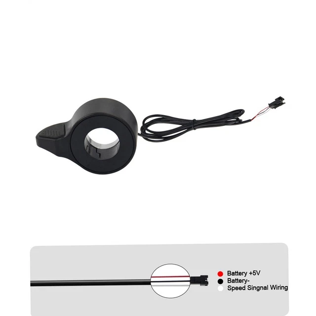 Manopole Per Bici Elettrica - Impugnature Universali Antiscivolo In Gomma Con Controllo Velocità, Leggere E Facili Da Installare, Per Scooter E Tricicli Elettrici - 5