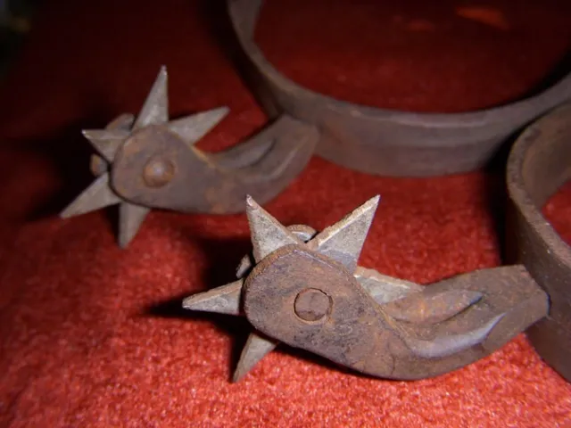 Great Early Hand-Forged Pair of Cowboy Spurs (1860s-1870s) Found in Texas 3
