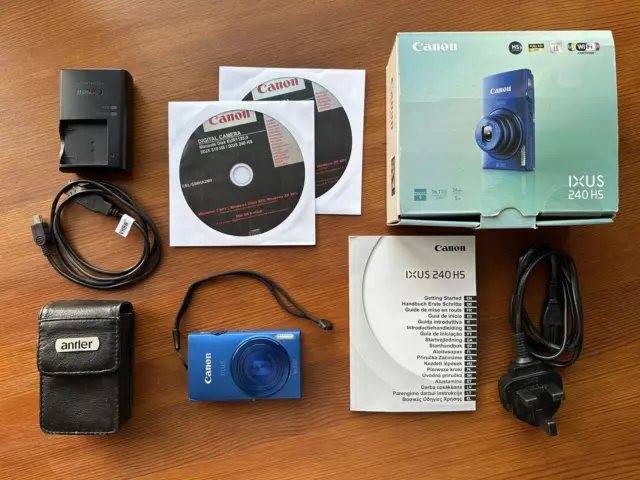 Canon IXUS 240HS Camera - Blue, in immaculate condition