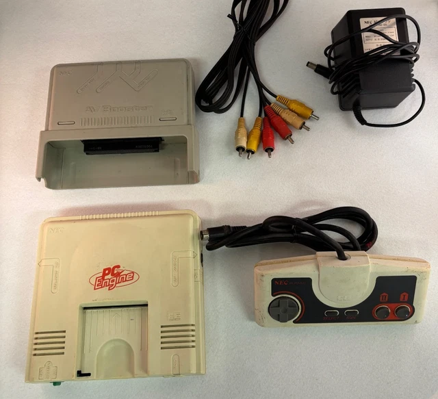 NEC - (起動確認済み)PC エンジン　AV booster セット売 pi-tg001 NEC PI-TG001 PCエンジン + AVブースター ゲーム機本体＊現状品