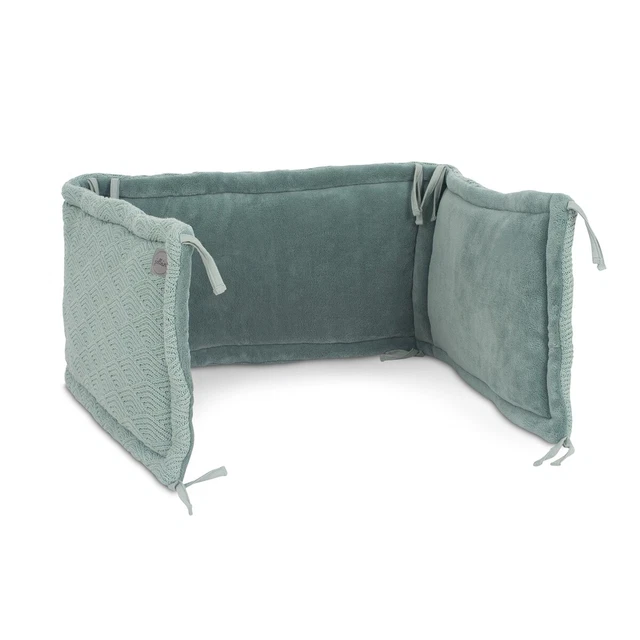 Jollein Nestchen Bettnestchen für Kinderbett 35x180 cm River knit ash green NEU