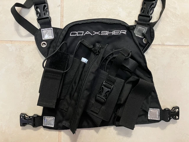 Coaxsher Radio Chest Harness Rig for 2-Way Radio GPS and Handheld Electronics