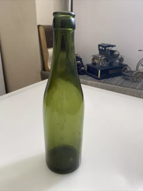 Vintage 12 oz Empty ￼Beer Bottle Green nn