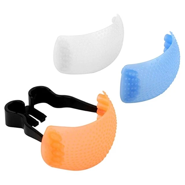 3 Color Pop-up Flash Bounce Diffuser Cover White Blue Orange Universal for DSLR