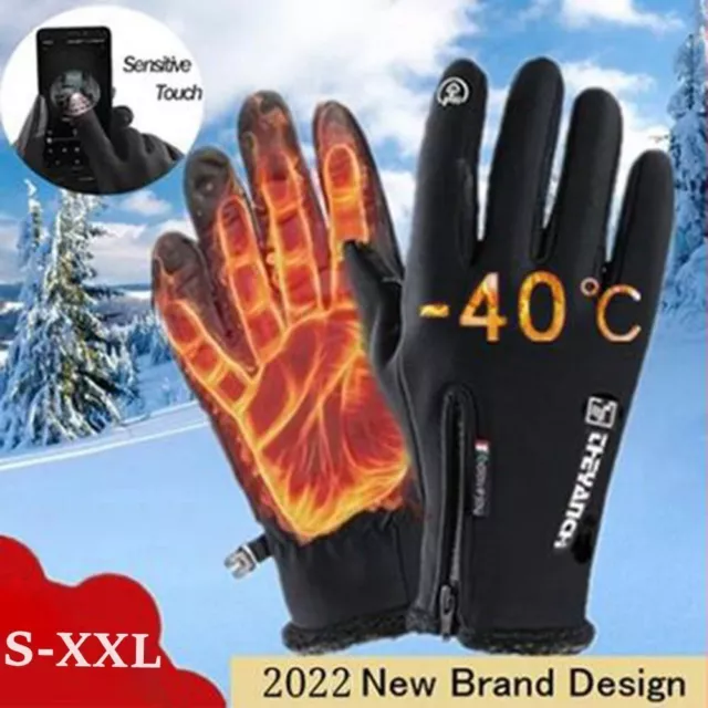 Thermal Fleece Lined Motorcycle Gloves Racing Riding Gloves Riding Gloves