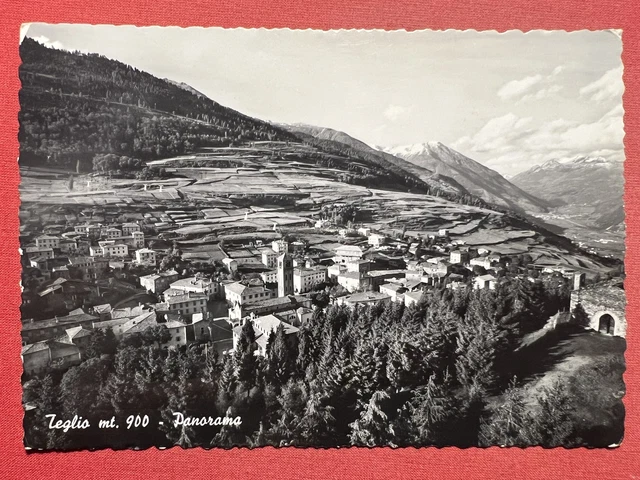 Cartolina - Teglio ( Sondrio ) - Panorama - 1962