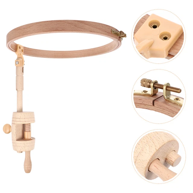 Bordado De pie Bordado Ajustable Soporte Madera Cruz Puntado De pie Bordado