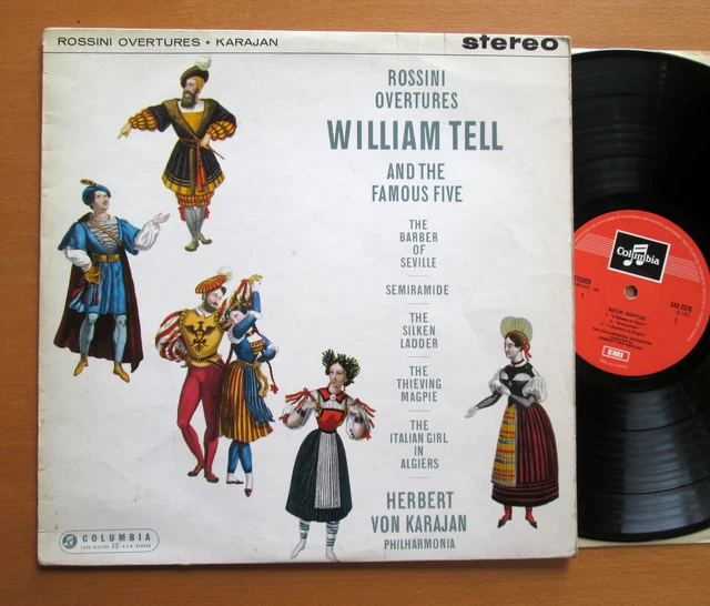 SAX 2378 ROSSINI Overtures William Tell etc Karajan 1961 Columbia