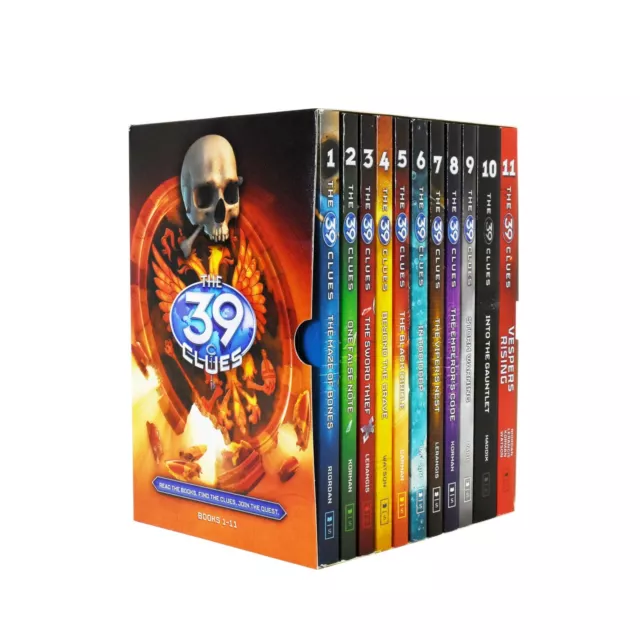 The 39 Clues Series 11 Books Box Set By Rick Riordan - Ages 9-14 - Paperback