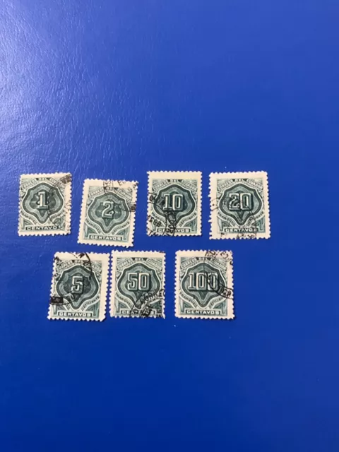 Stamps Ecuador Scott #J1-7 used