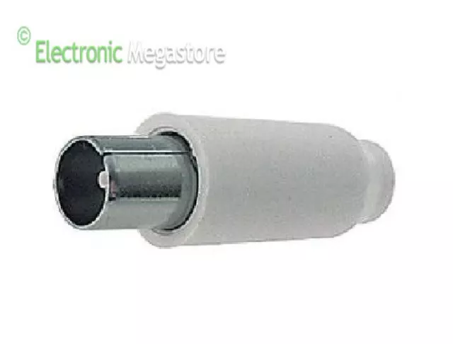 Kit 100 Connettori Spina Maschio Tv Coassiale 75 Ohm Per Antenna Terrestre