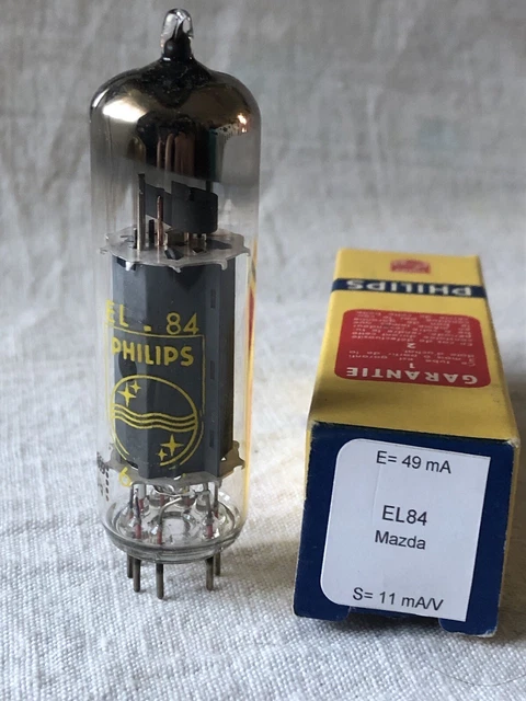 Paire De Tubes EL84/6BQ5 Mazda (Marque Mullard) - 1 Neuf NOS + 1 Occasion - Pour Amplis à Lampes Vintage
