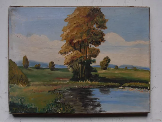 Old oil painting signed Fortuin.