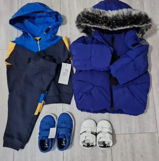 Baby Boy 6-9 Months Clothes/shoes Bundle. River Island/F&F/Next. New With Tags!