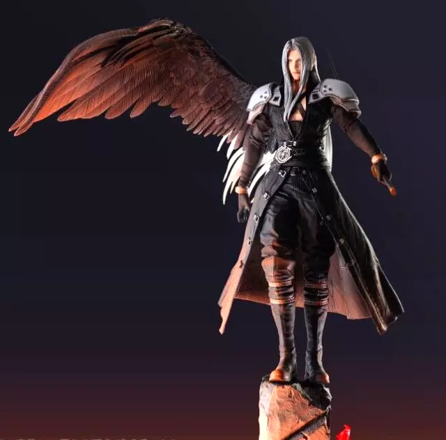 Final Fantasy VII Rebirth Sephiroth Figure Limited 48 cm 19 inch Static Arts NEW